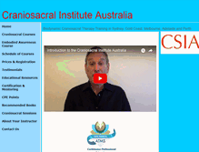 Tablet Screenshot of craniosacralschool.com